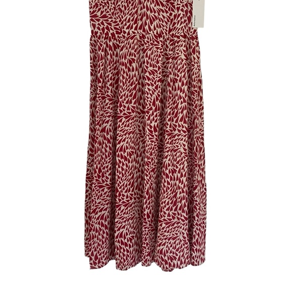 Reformation Alisa Heart Love Red and White Sundress with Flutter Sleeves NWT - Picture 6 of 16